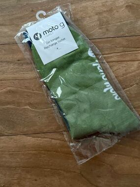 Motorola Green Casual Crew Socks - Moto G Branding